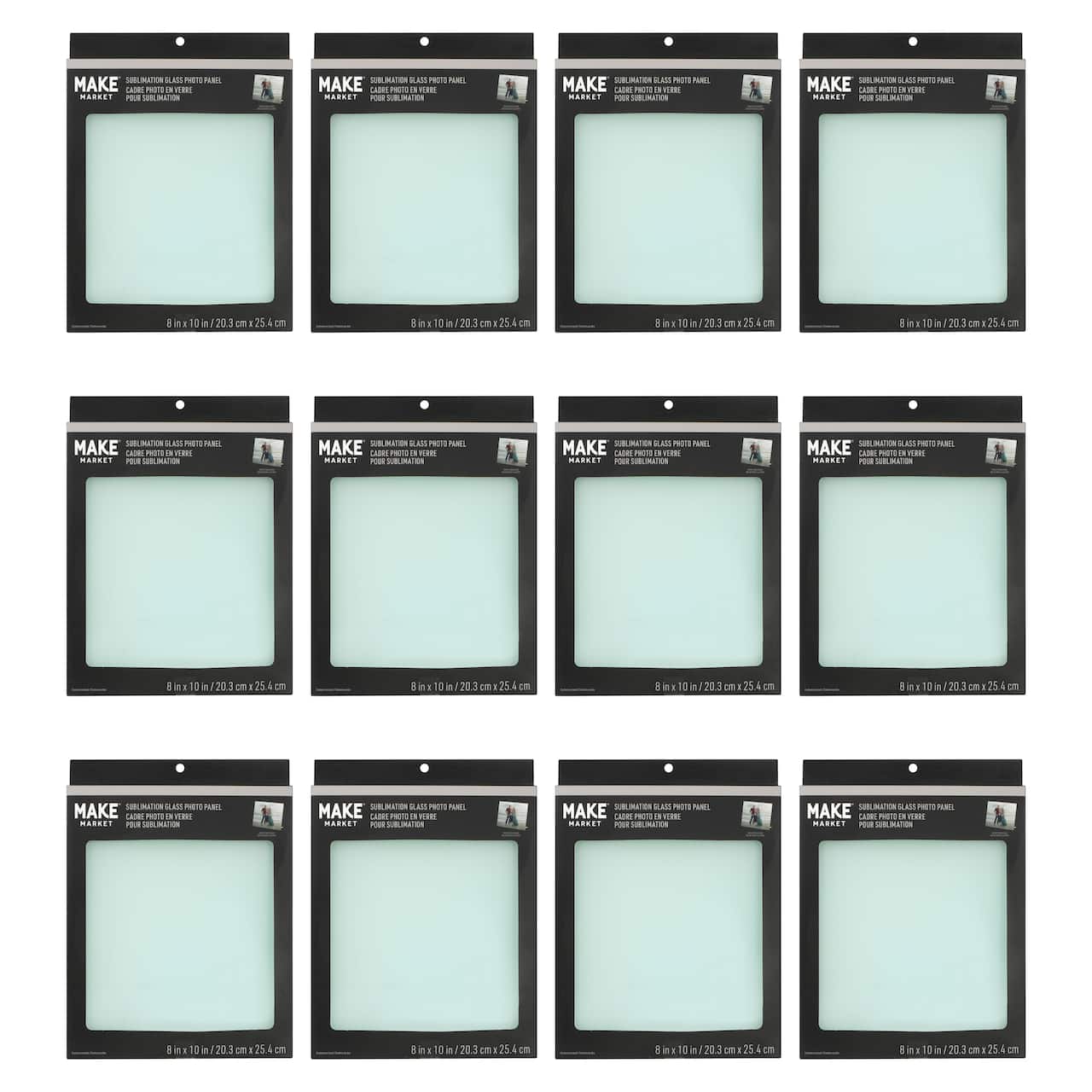 12 Pack: Sublimation Glass Photo Panel by Make Market®